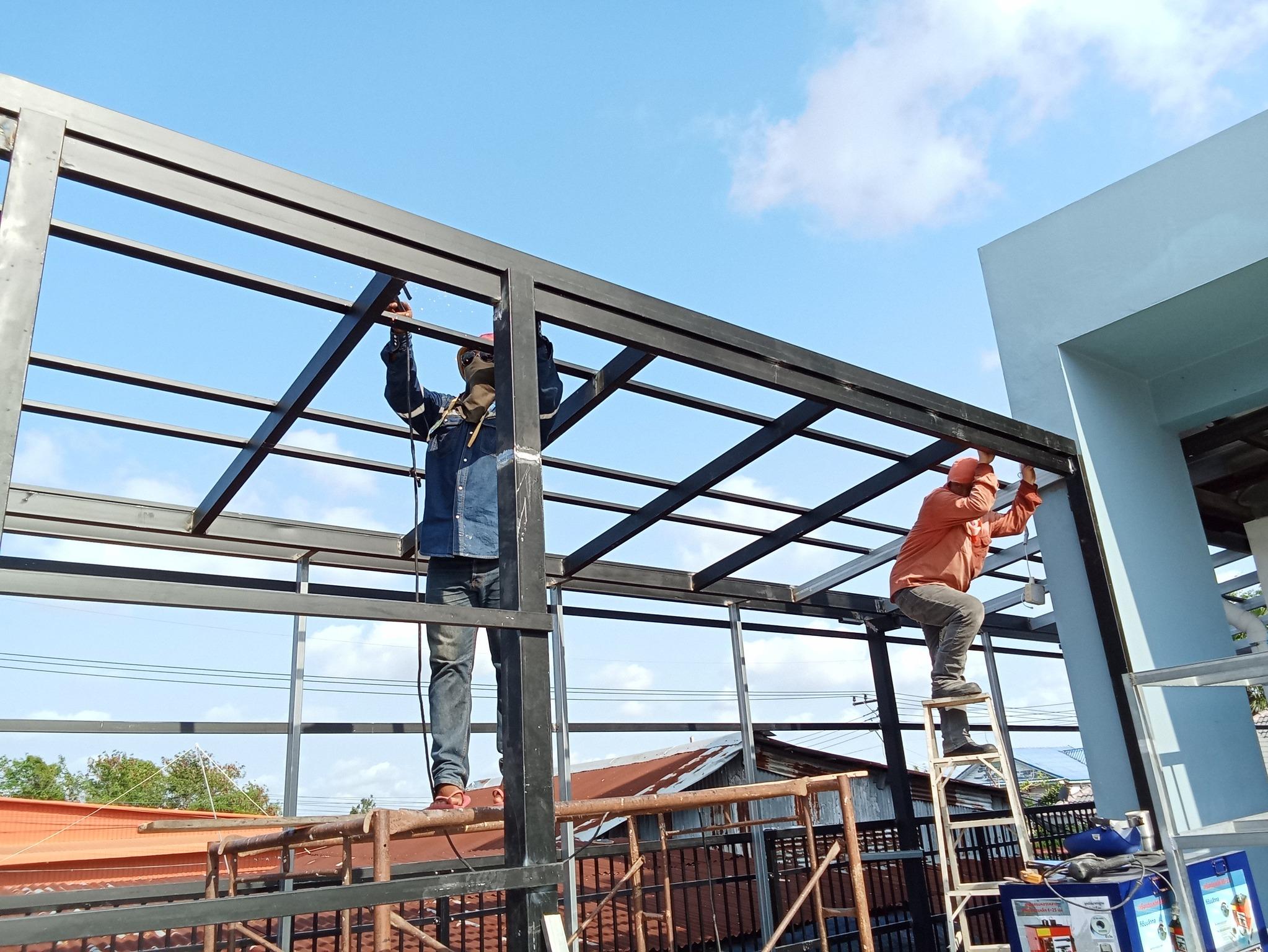ต่อเติมโครงหลังคา ระยอง